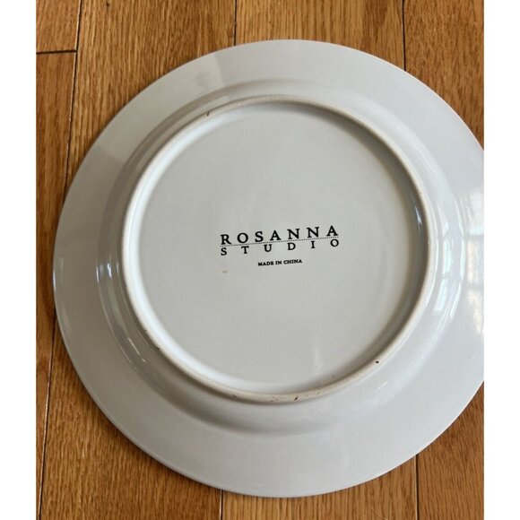 Rosanna Studio Salad Dessert Plates 8.25” Christmas Lot Of 2 - Picture 4 of 4